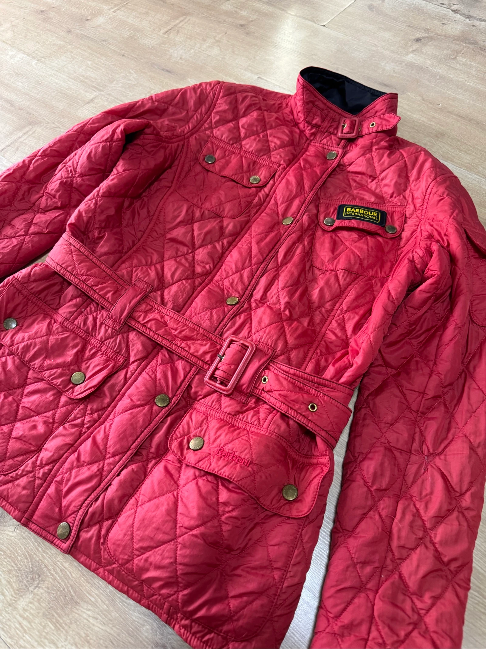 Barbour vintage jaqueta vermelha elegante tamanho M – photo 4